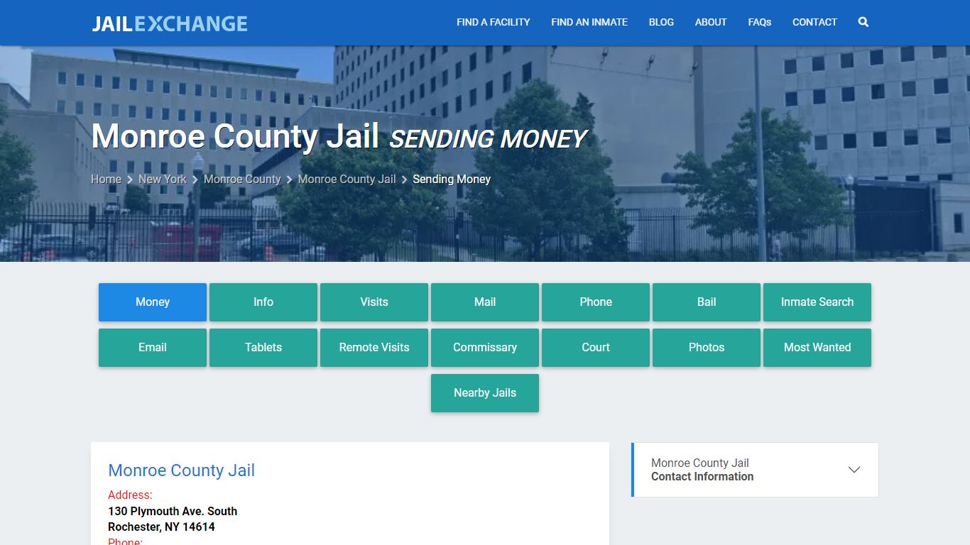 Send Money to Inmate - Monroe County Jail, NY - Jail Exchange